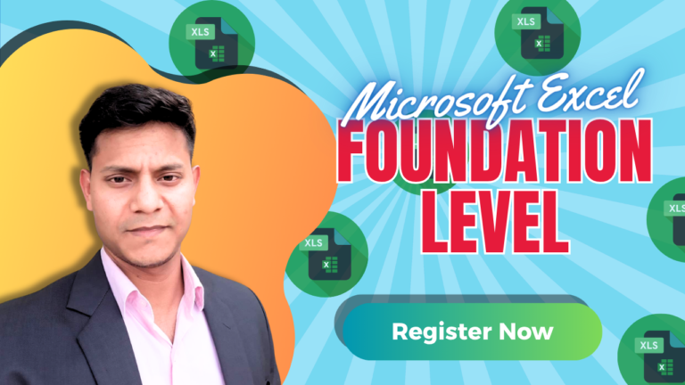 Certificate Course in Microsoft Excel – Foundation Level